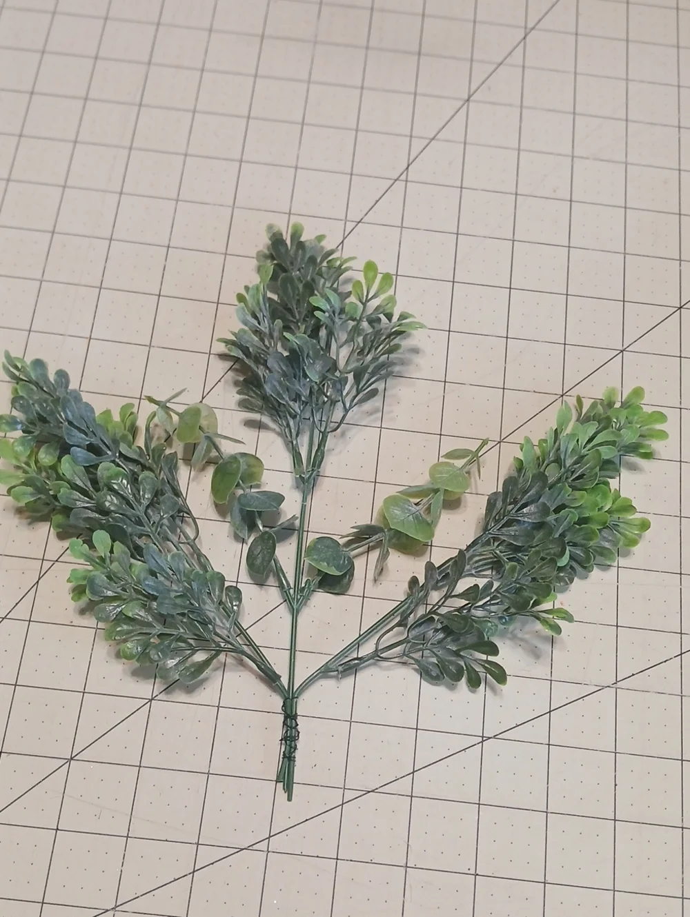 Artificial Eucalyptus & Boxwood - Set Of 3
